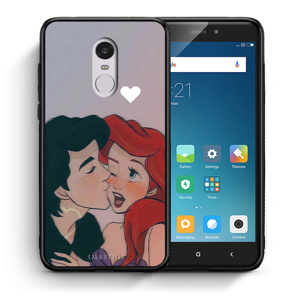 Θήκη Αγίου Βαλεντίνου Xiaomi Redmi 5 Mermaid Love από τη Smartfits με σχέδιο στο πίσω μέρος και μαύρο περίβλημα | Xiaomi Redmi 5 Mermaid Love case with colorful back and black bezels