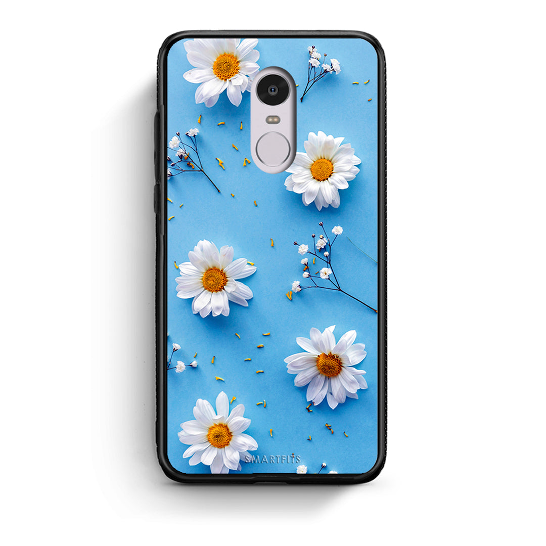 Xiaomi Redmi Note 4/4X Real Daisies θήκη από τη Smartfits με σχέδιο στο πίσω μέρος και μαύρο περίβλημα | Smartphone case with colorful back and black bezels by Smartfits