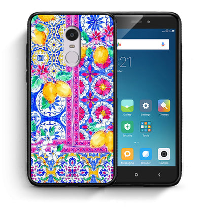 Θήκη Xiaomi Redmi Note 4/4X Retro Spring από τη Smartfits με σχέδιο στο πίσω μέρος και μαύρο περίβλημα | Xiaomi Redmi Note 4/4X Retro Spring case with colorful back and black bezels