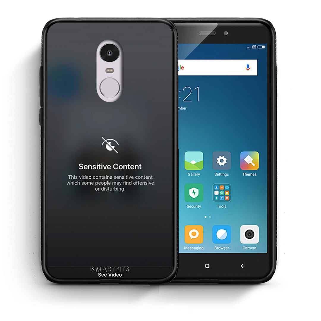 Θήκη Xiaomi Redmi Note 4/4X Sensitive Content από τη Smartfits με σχέδιο στο πίσω μέρος και μαύρο περίβλημα | Xiaomi Redmi Note 4/4X Sensitive Content case with colorful back and black bezels