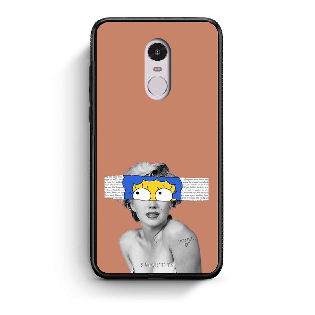 Xiaomi Redmi Note 4/4X Sim Merilyn θήκη από τη Smartfits με σχέδιο στο πίσω μέρος και μαύρο περίβλημα | Smartphone case with colorful back and black bezels by Smartfits