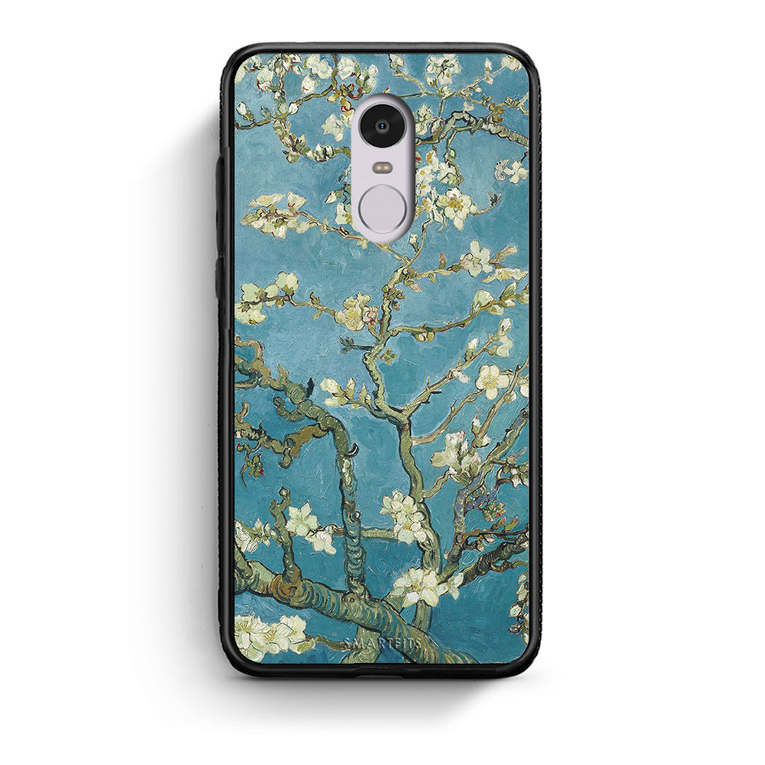 Xiaomi Redmi Note 4/4X White Blossoms θήκη από τη Smartfits με σχέδιο στο πίσω μέρος και μαύρο περίβλημα | Smartphone case with colorful back and black bezels by Smartfits