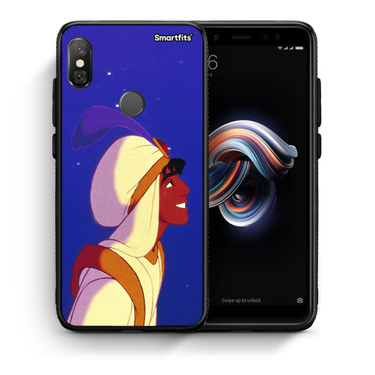 Θήκη Xiaomi Redmi Note 5 Alladin And Jasmine Love 1 από τη Smartfits με σχέδιο στο πίσω μέρος και μαύρο περίβλημα | Xiaomi Redmi Note 5 Alladin And Jasmine Love 1 case with colorful back and black bezels