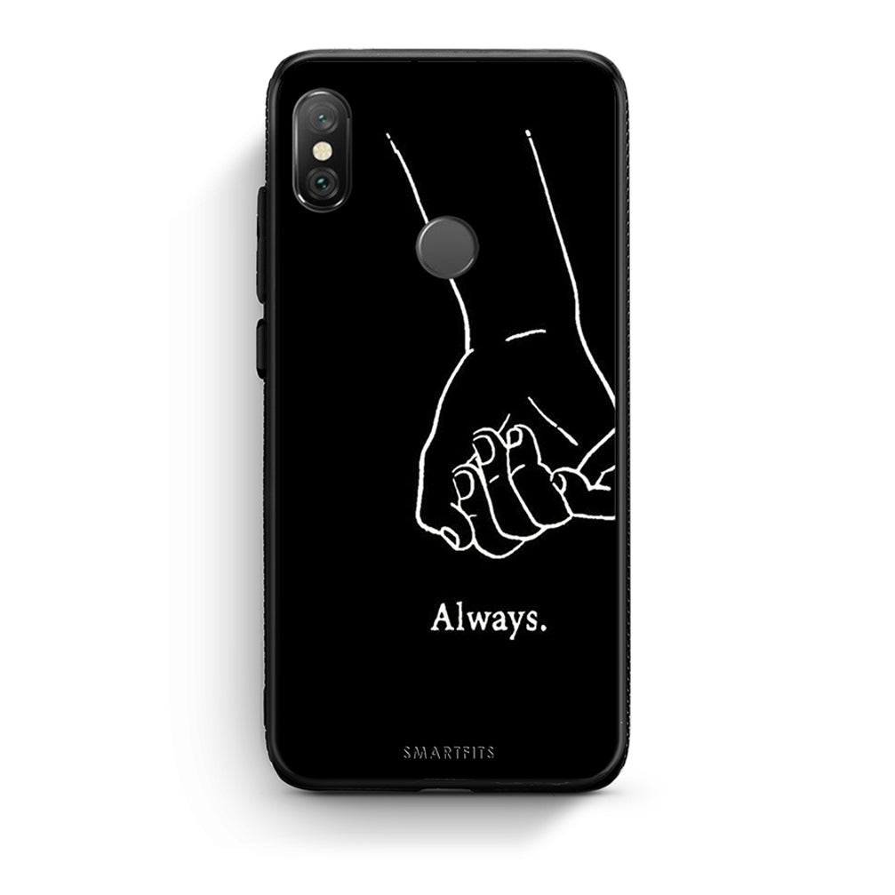 Xiaomi Redmi Note 5 Always & Forever 1 Θήκη Αγίου Βαλεντίνου από τη Smartfits με σχέδιο στο πίσω μέρος και μαύρο περίβλημα | Smartphone case with colorful back and black bezels by Smartfits