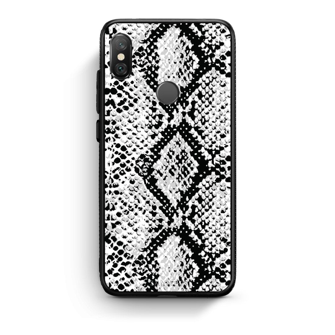 24 - Xiaomi Redmi Note 5 White Snake Animal case, cover, bumper