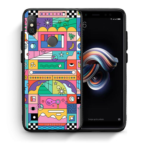 Θήκη Xiaomi Redmi Note 5 Bubbles Soap από τη Smartfits με σχέδιο στο πίσω μέρος και μαύρο περίβλημα | Xiaomi Redmi Note 5 Bubbles Soap case with colorful back and black bezels