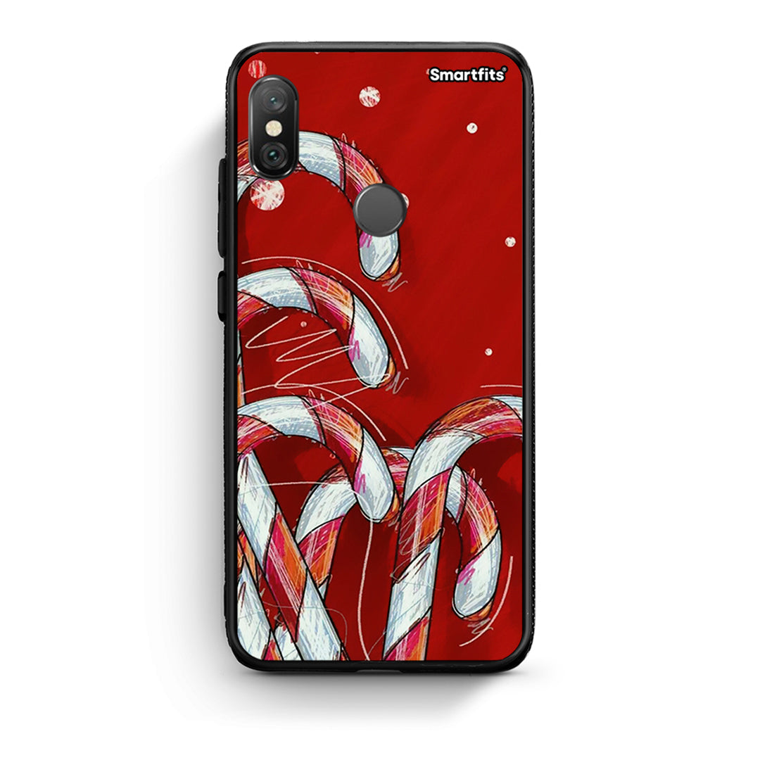 Xiaomi Redmi Note 5 Candy Cane θήκη από τη Smartfits με σχέδιο στο πίσω μέρος και μαύρο περίβλημα | Smartphone case with colorful back and black bezels by Smartfits