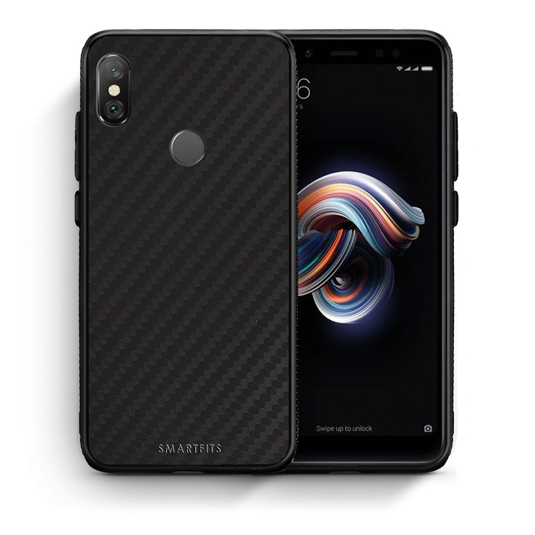 Θήκη Xiaomi Redmi Note 5 Carbon Black από τη Smartfits με σχέδιο στο πίσω μέρος και μαύρο περίβλημα | Xiaomi Redmi Note 5 Carbon Black case with colorful back and black bezels