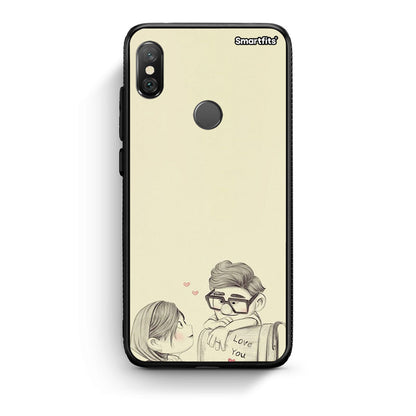 Xiaomi Redmi Note 5 Carl And Ellie θήκη από τη Smartfits με σχέδιο στο πίσω μέρος και μαύρο περίβλημα | Smartphone case with colorful back and black bezels by Smartfits