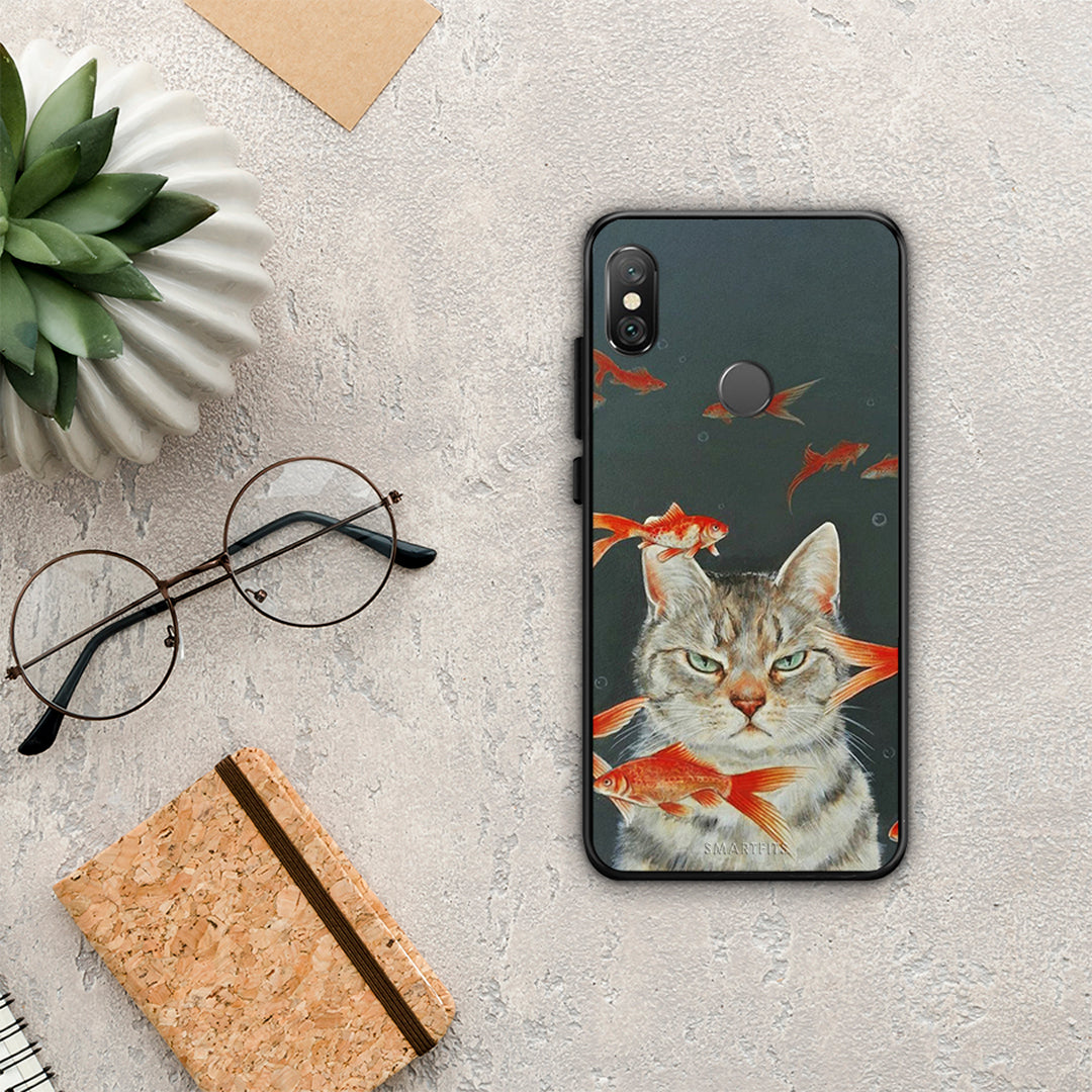 Cat Goldfish - Xiaomi Redmi Note 5 θήκη