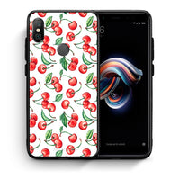 Thumbnail for Θήκη Xiaomi Redmi Note 5 Cherry Summer από τη Smartfits με σχέδιο στο πίσω μέρος και μαύρο περίβλημα | Xiaomi Redmi Note 5 Cherry Summer case with colorful back and black bezels