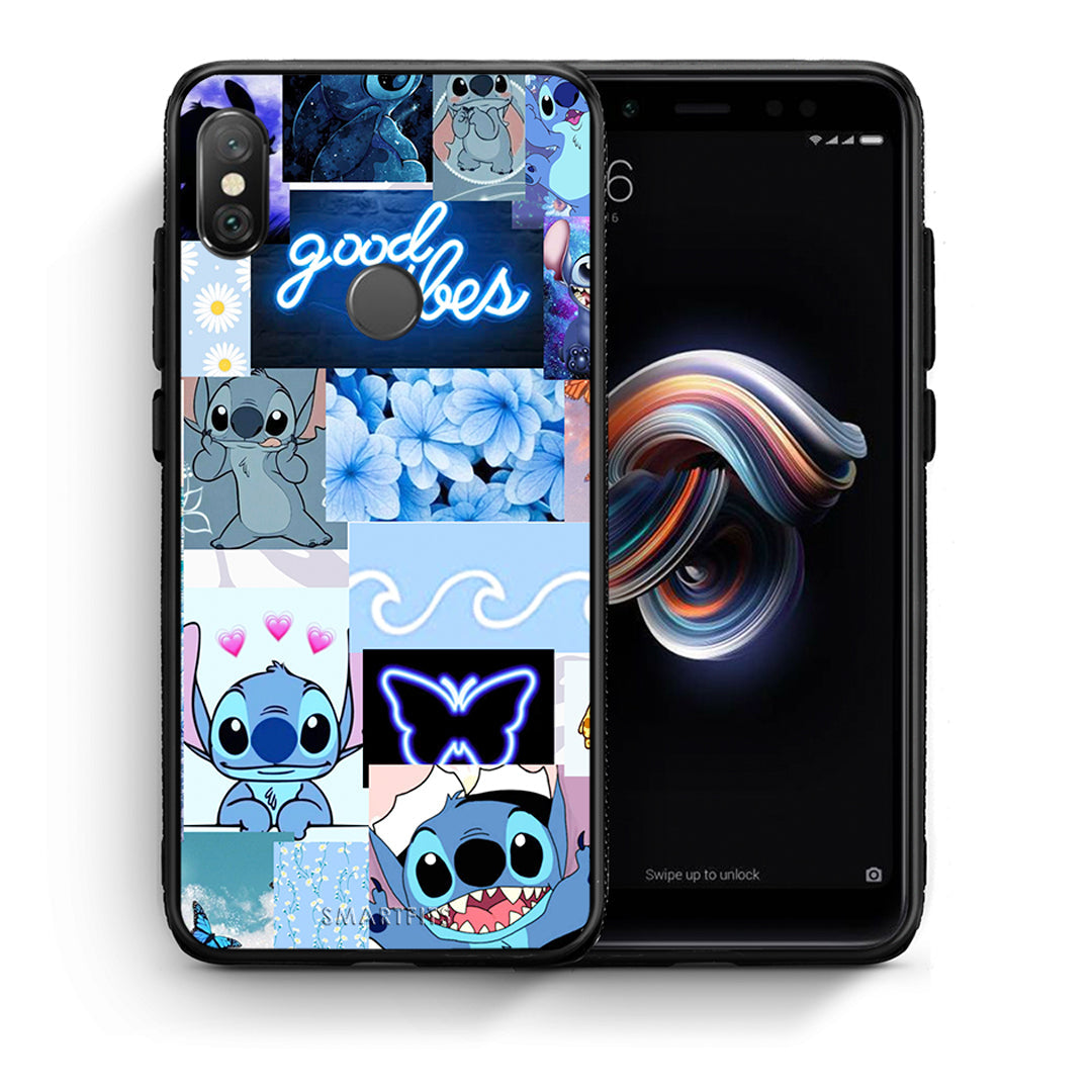 Θήκη Αγίου Βαλεντίνου Xiaomi Redmi Note 5 Collage Good Vibes από τη Smartfits με σχέδιο στο πίσω μέρος και μαύρο περίβλημα | Xiaomi Redmi Note 5 Collage Good Vibes case with colorful back and black bezels