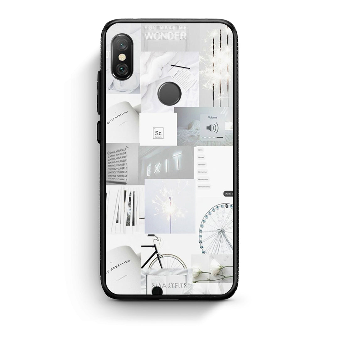 Xiaomi Redmi Note 5 Collage Make Me Wonder Θήκη Αγίου Βαλεντίνου από τη Smartfits με σχέδιο στο πίσω μέρος και μαύρο περίβλημα | Smartphone case with colorful back and black bezels by Smartfits