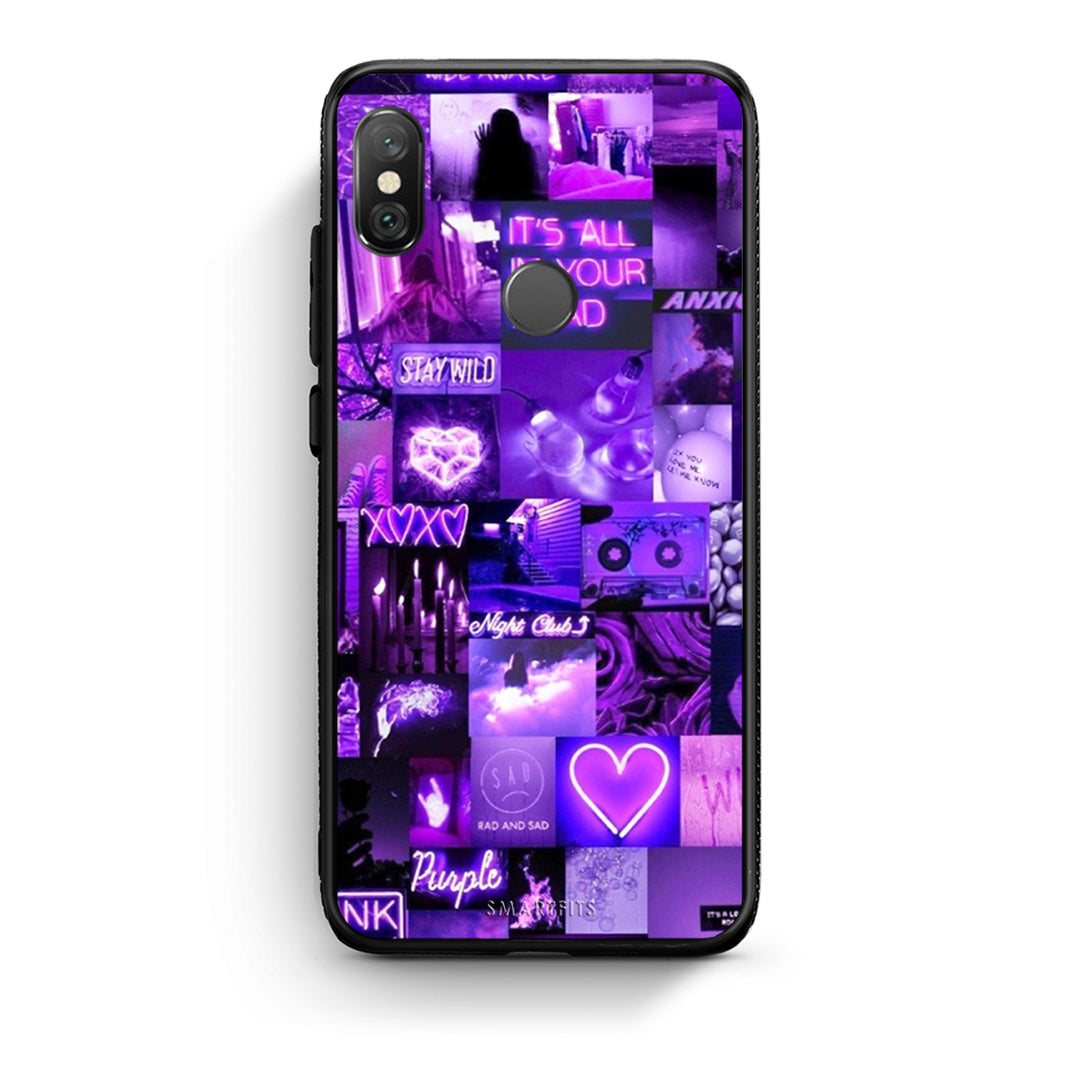 Xiaomi Redmi Note 5 Collage Stay Wild Θήκη Αγίου Βαλεντίνου από τη Smartfits με σχέδιο στο πίσω μέρος και μαύρο περίβλημα | Smartphone case with colorful back and black bezels by Smartfits
