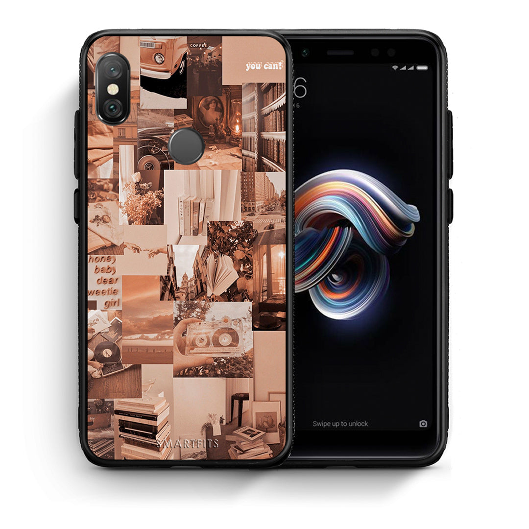 Θήκη Αγίου Βαλεντίνου Xiaomi Redmi Note 5 Collage You Can από τη Smartfits με σχέδιο στο πίσω μέρος και μαύρο περίβλημα | Xiaomi Redmi Note 5 Collage You Can case with colorful back and black bezels