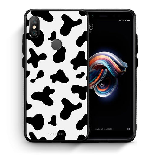 Θήκη Xiaomi Redmi Note 5 Cow Print από τη Smartfits με σχέδιο στο πίσω μέρος και μαύρο περίβλημα | Xiaomi Redmi Note 5 Cow Print case with colorful back and black bezels
