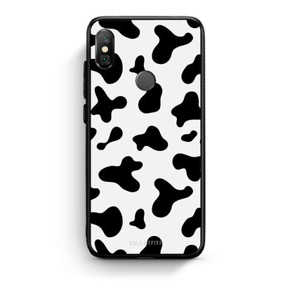Xiaomi Redmi Note 5 Cow Print θήκη από τη Smartfits με σχέδιο στο πίσω μέρος και μαύρο περίβλημα | Smartphone case with colorful back and black bezels by Smartfits