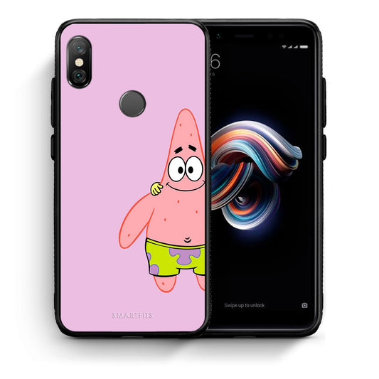 Θήκη Xiaomi Redmi Note 5  Friends Patrick από τη Smartfits με σχέδιο στο πίσω μέρος και μαύρο περίβλημα | Xiaomi Redmi Note 5  Friends Patrick case with colorful back and black bezels