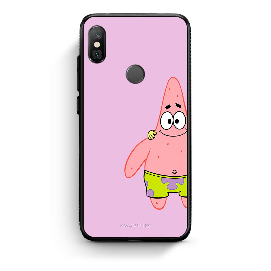 Xiaomi Redmi Note 5  Friends Patrick θήκη από τη Smartfits με σχέδιο στο πίσω μέρος και μαύρο περίβλημα | Smartphone case with colorful back and black bezels by Smartfits