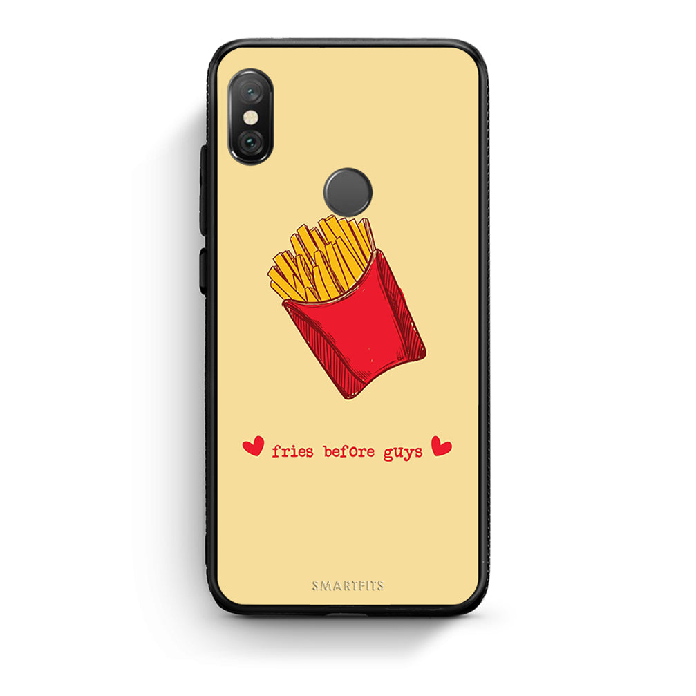 Xiaomi Redmi Note 5 Fries Before Guys Θήκη Αγίου Βαλεντίνου από τη Smartfits με σχέδιο στο πίσω μέρος και μαύρο περίβλημα | Smartphone case with colorful back and black bezels by Smartfits