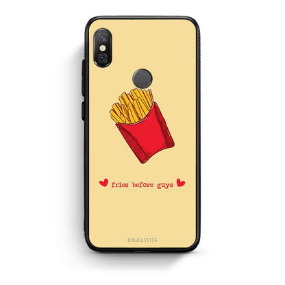 Xiaomi Redmi Note 5 Fries Before Guys Θήκη Αγίου Βαλεντίνου από τη Smartfits με σχέδιο στο πίσω μέρος και μαύρο περίβλημα | Smartphone case with colorful back and black bezels by Smartfits
