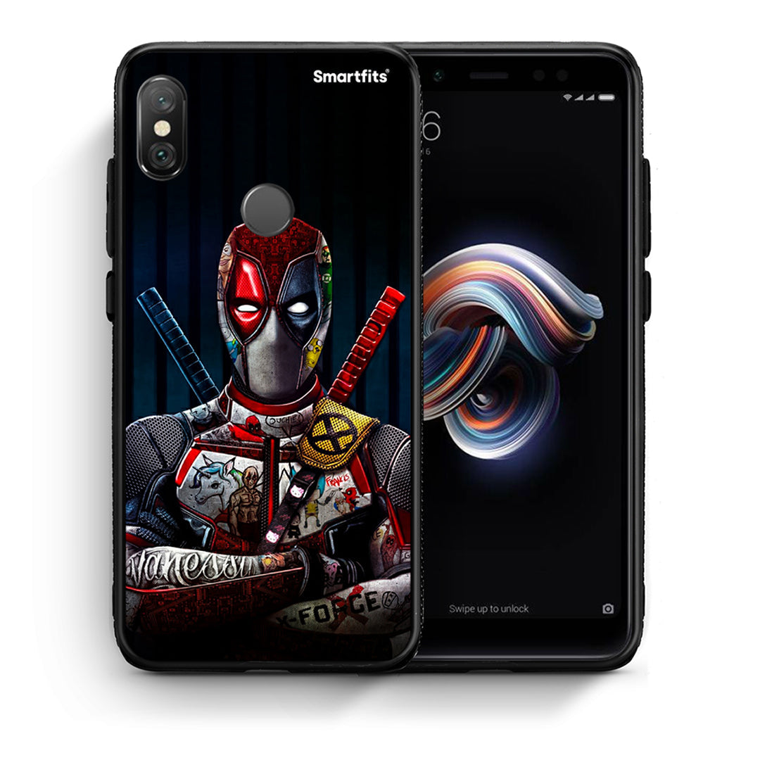 Θήκη Xiaomi Redmi Note 5 Funny Guy από τη Smartfits με σχέδιο στο πίσω μέρος και μαύρο περίβλημα | Xiaomi Redmi Note 5 Funny Guy case with colorful back and black bezels