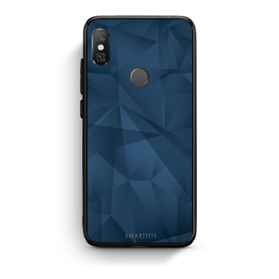 39 - Xiaomi Redmi Note 5 Blue Abstract Geometric case, cover, bumper