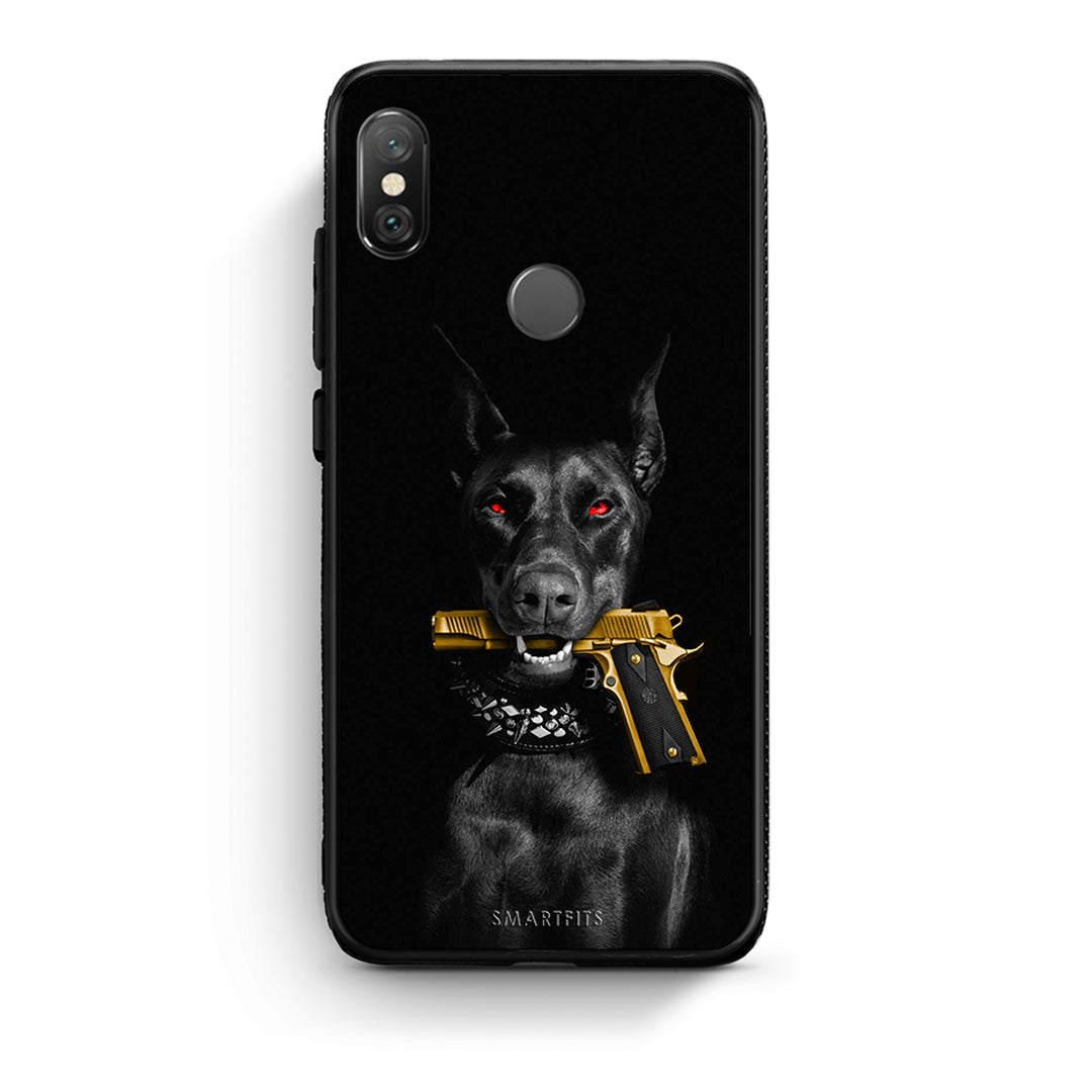 Xiaomi Redmi Note 5 Golden Gun Θήκη Αγίου Βαλεντίνου από τη Smartfits με σχέδιο στο πίσω μέρος και μαύρο περίβλημα | Smartphone case with colorful back and black bezels by Smartfits