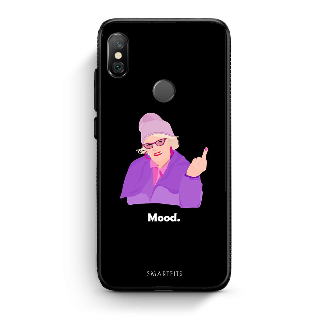 Xiaomi Redmi Note 5 Grandma Mood Black θήκη από τη Smartfits με σχέδιο στο πίσω μέρος και μαύρο περίβλημα | Smartphone case with colorful back and black bezels by Smartfits