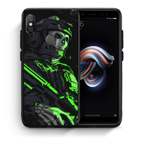 Θήκη Αγίου Βαλεντίνου Xiaomi Redmi Note 5 Green Soldier από τη Smartfits με σχέδιο στο πίσω μέρος και μαύρο περίβλημα | Xiaomi Redmi Note 5 Green Soldier case with colorful back and black bezels