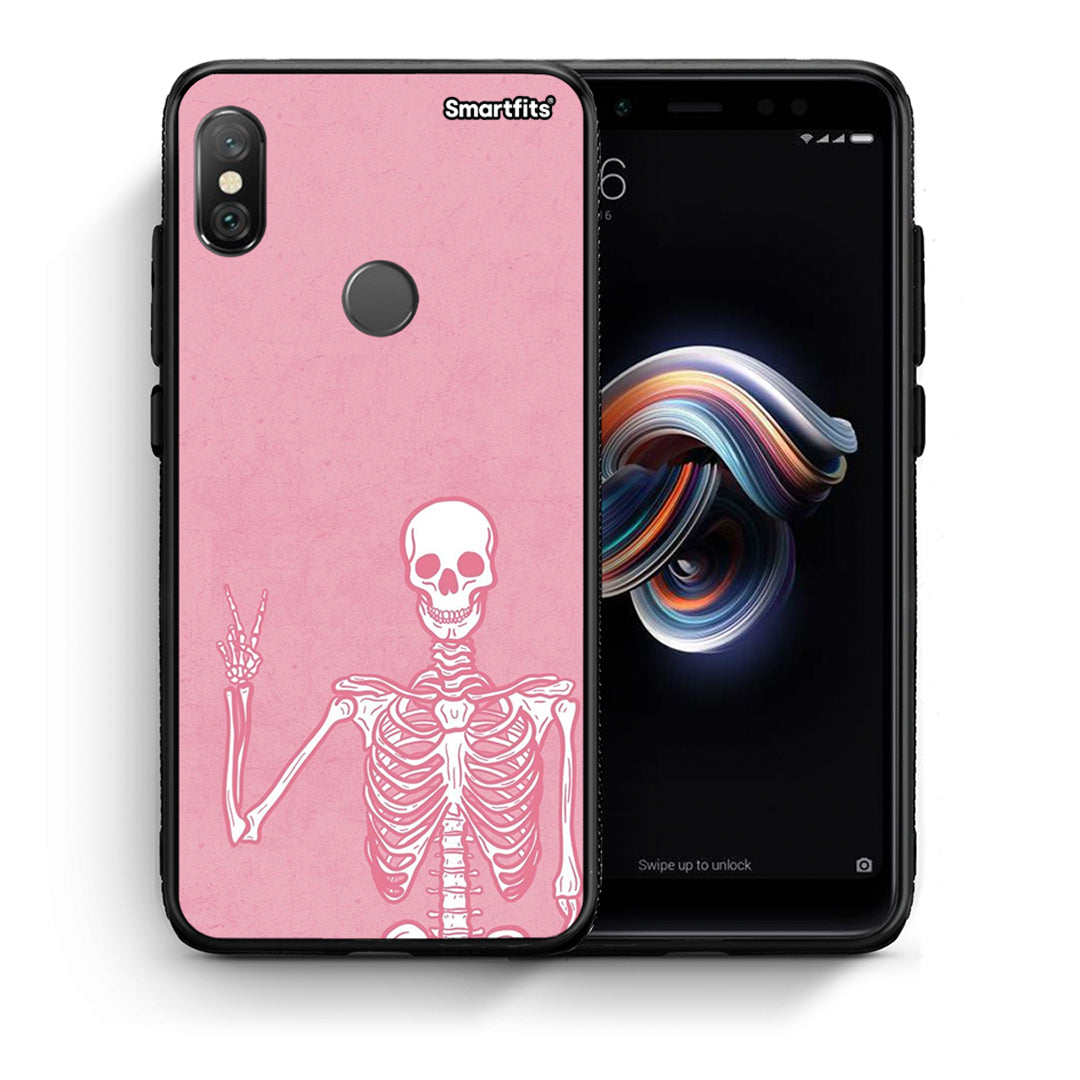 Θήκη Xiaomi Redmi Note 5 Halloween Motivation από τη Smartfits με σχέδιο στο πίσω μέρος και μαύρο περίβλημα | Xiaomi Redmi Note 5 Halloween Motivation case with colorful back and black bezels