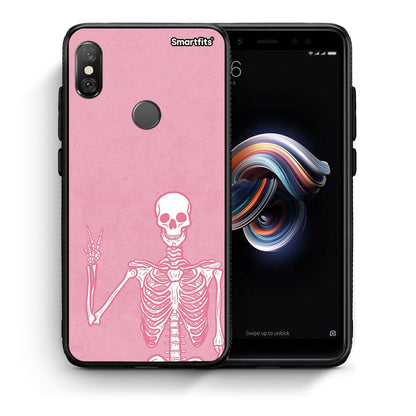 Θήκη Xiaomi Redmi Note 5 Halloween Motivation από τη Smartfits με σχέδιο στο πίσω μέρος και μαύρο περίβλημα | Xiaomi Redmi Note 5 Halloween Motivation case with colorful back and black bezels