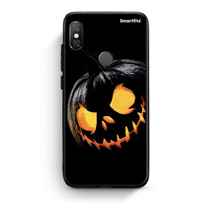 Xiaomi Redmi Note 5 Halloween Scary Pumpkin Θήκη από τη Smartfits με σχέδιο στο πίσω μέρος και μαύρο περίβλημα | Smartphone case with colorful back and black bezels by Smartfits