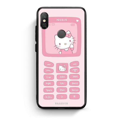 Xiaomi Redmi Note 5 Hello Kitten Θήκη Αγίου Βαλεντίνου από τη Smartfits με σχέδιο στο πίσω μέρος και μαύρο περίβλημα | Smartphone case with colorful back and black bezels by Smartfits