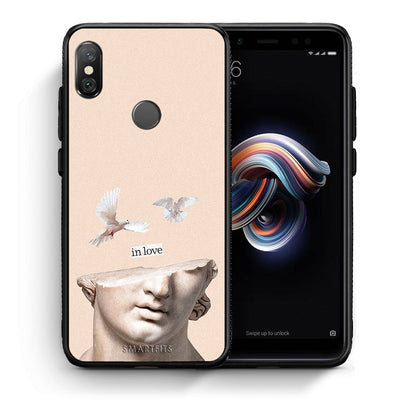Θήκη Xiaomi Redmi Note 5 In Love από τη Smartfits με σχέδιο στο πίσω μέρος και μαύρο περίβλημα | Xiaomi Redmi Note 5 In Love case with colorful back and black bezels