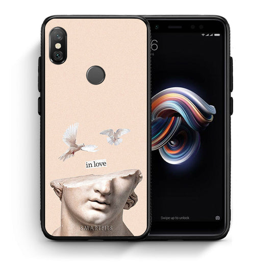 Θήκη Xiaomi Redmi Note 5 In Love από τη Smartfits με σχέδιο στο πίσω μέρος και μαύρο περίβλημα | Xiaomi Redmi Note 5 In Love case with colorful back and black bezels