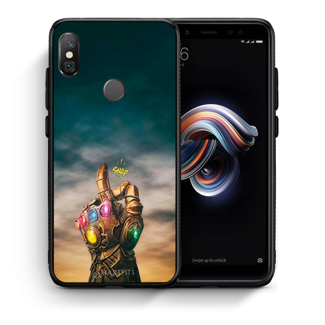 Θήκη Xiaomi Redmi Note 5 Infinity Snap από τη Smartfits με σχέδιο στο πίσω μέρος και μαύρο περίβλημα | Xiaomi Redmi Note 5 Infinity Snap case with colorful back and black bezels
