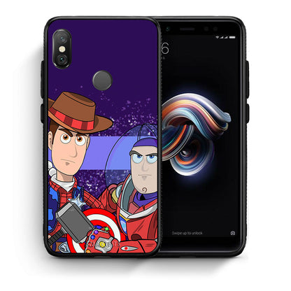 Θήκη Xiaomi Redmi Note 5 Infinity Story από τη Smartfits με σχέδιο στο πίσω μέρος και μαύρο περίβλημα | Xiaomi Redmi Note 5 Infinity Story case with colorful back and black bezels