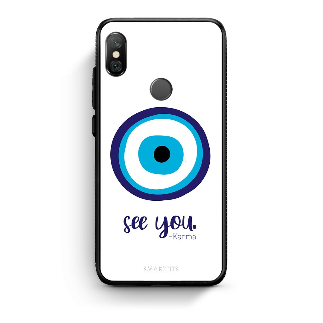 Xiaomi Redmi Note 5 Karma Says θήκη από τη Smartfits με σχέδιο στο πίσω μέρος και μαύρο περίβλημα | Smartphone case with colorful back and black bezels by Smartfits