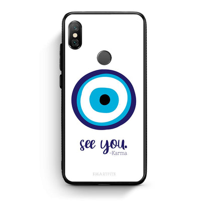 Xiaomi Redmi Note 5 Karma Says θήκη από τη Smartfits με σχέδιο στο πίσω μέρος και μαύρο περίβλημα | Smartphone case with colorful back and black bezels by Smartfits