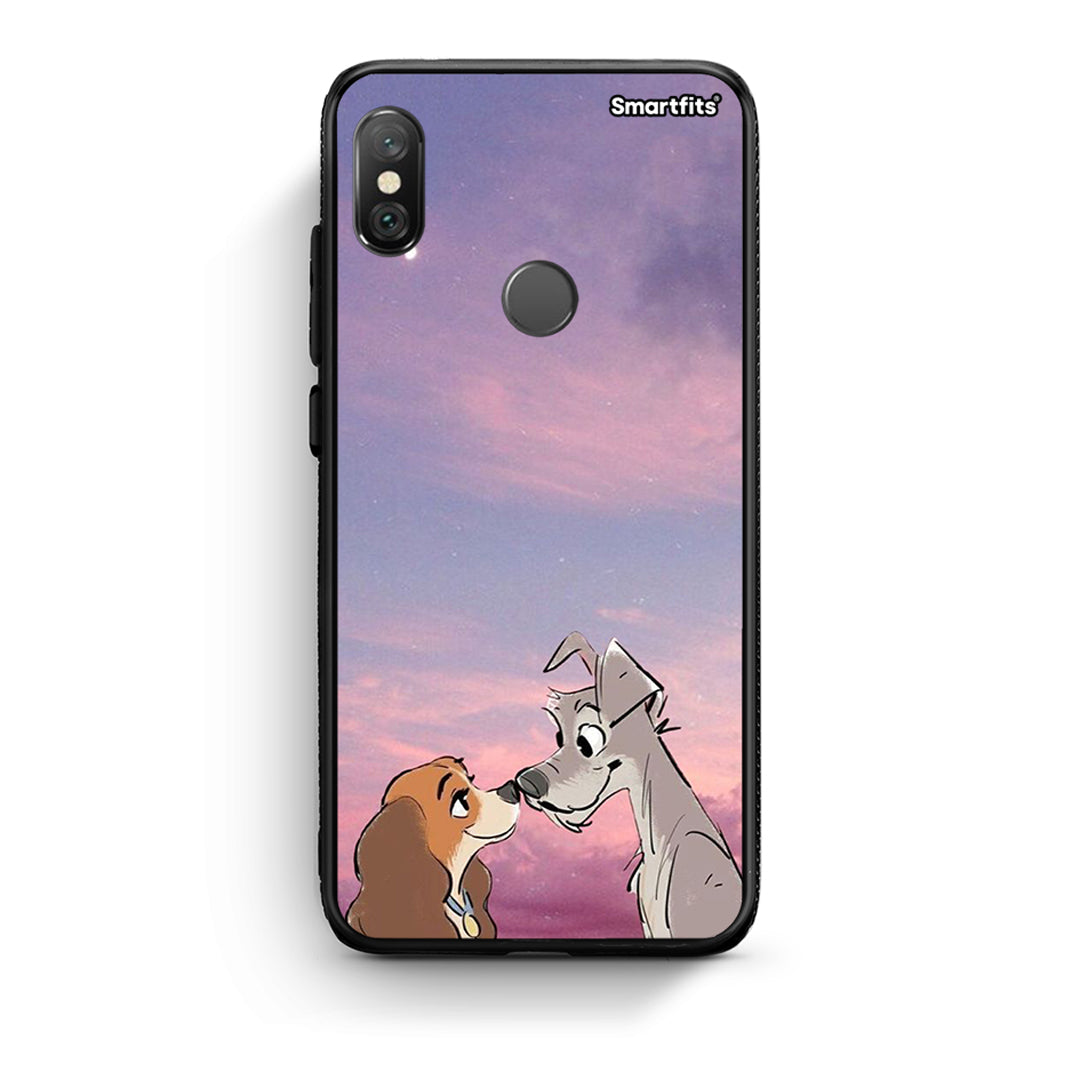 Xiaomi Redmi Note 5 Lady And Tramp θήκη από τη Smartfits με σχέδιο στο πίσω μέρος και μαύρο περίβλημα | Smartphone case with colorful back and black bezels by Smartfits