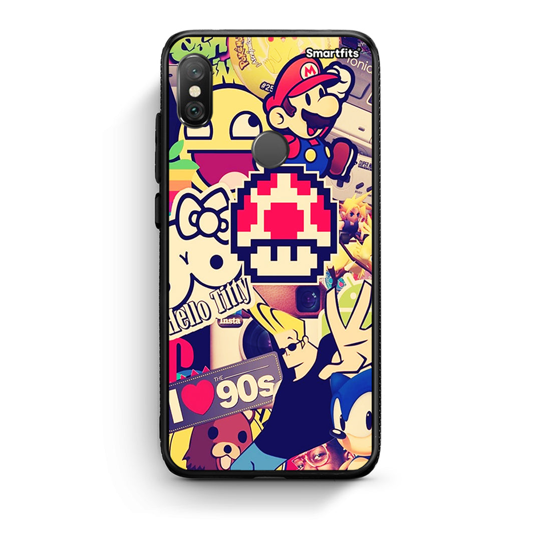 Xiaomi Redmi Note 5 Love The 90s θήκη από τη Smartfits με σχέδιο στο πίσω μέρος και μαύρο περίβλημα | Smartphone case with colorful back and black bezels by Smartfits