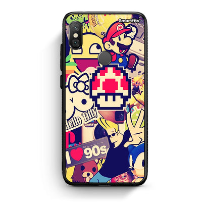 Xiaomi Redmi Note 5 Love The 90s θήκη από τη Smartfits με σχέδιο στο πίσω μέρος και μαύρο περίβλημα | Smartphone case with colorful back and black bezels by Smartfits