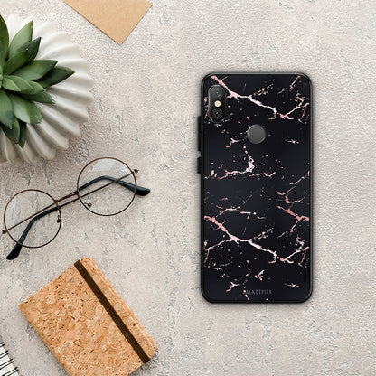 Marble Black Rosegold - Xiaomi Redmi Note 5 θήκη