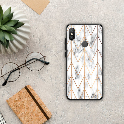 Marble Gold Geometric - Xiaomi Redmi Note 5 θήκη