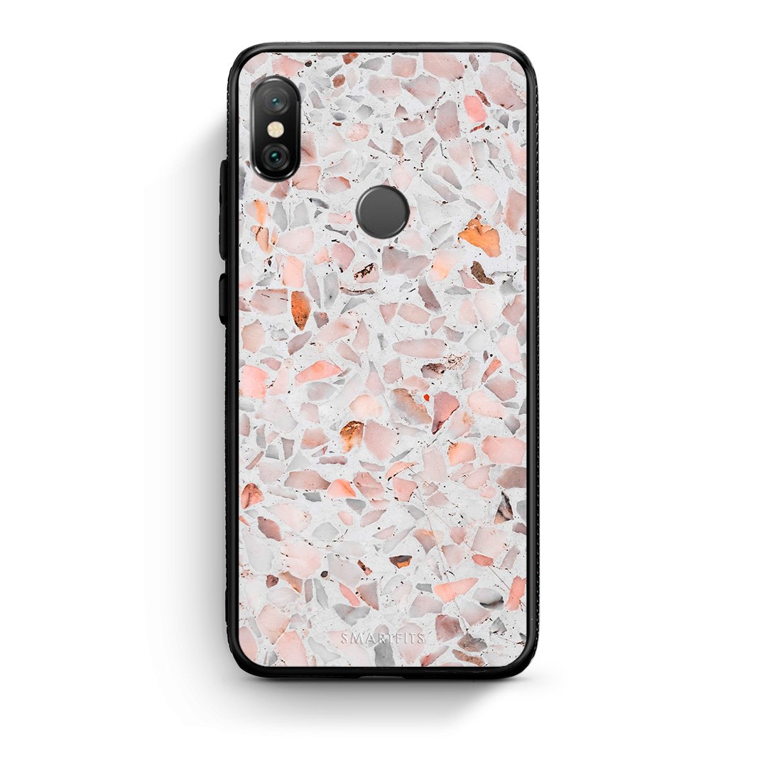 Xiaomi Redmi Note 5 Marble Terrazzo θήκη από τη Smartfits με σχέδιο στο πίσω μέρος και μαύρο περίβλημα | Smartphone case with colorful back and black bezels by Smartfits