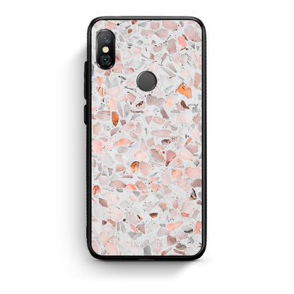 Xiaomi Redmi Note 5 Marble Terrazzo θήκη από τη Smartfits με σχέδιο στο πίσω μέρος και μαύρο περίβλημα | Smartphone case with colorful back and black bezels by Smartfits