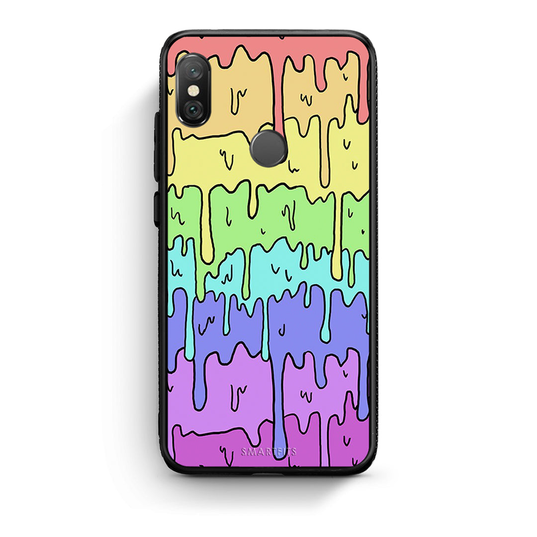 Xiaomi Redmi Note 5 Melting Rainbow θήκη από τη Smartfits με σχέδιο στο πίσω μέρος και μαύρο περίβλημα | Smartphone case with colorful back and black bezels by Smartfits