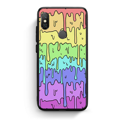 Xiaomi Redmi Note 5 Melting Rainbow θήκη από τη Smartfits με σχέδιο στο πίσω μέρος και μαύρο περίβλημα | Smartphone case with colorful back and black bezels by Smartfits