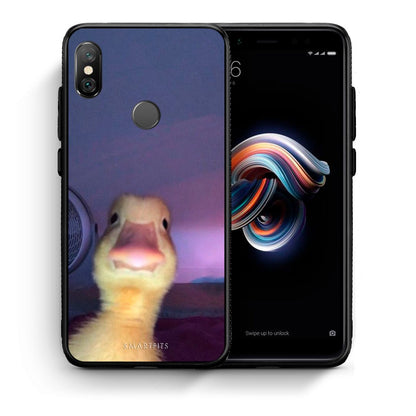 Θήκη Xiaomi Redmi Note 5 Meme Duck από τη Smartfits με σχέδιο στο πίσω μέρος και μαύρο περίβλημα | Xiaomi Redmi Note 5 Meme Duck case with colorful back and black bezels
